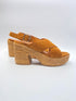 Gianni Crasto 9222 sandaal hak velour whisky